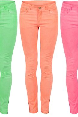 Цветные джинсы женские