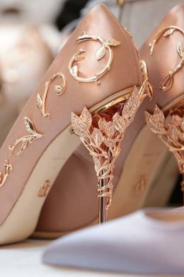 Свадебные туфли на высоком каблуке