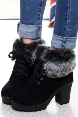 Теплые женские зимние ботинки