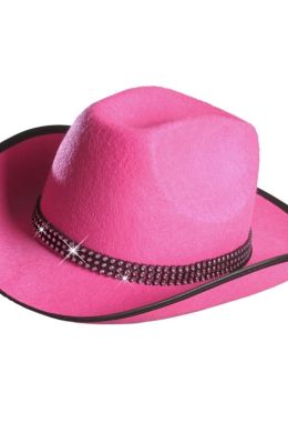 Розовая ковбойская шляпа