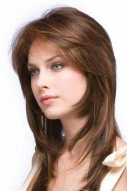 Женская стрижка каскад на средние волосы