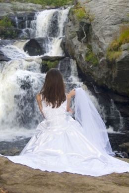 Фата невесты водопад