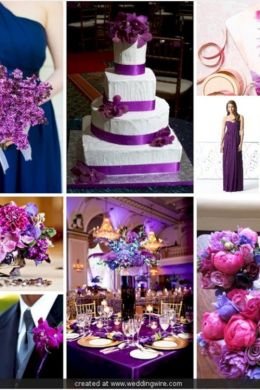 Свадьба в фиолетовых тонах