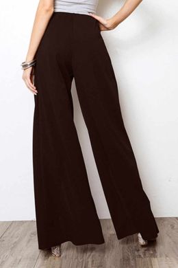 Черные широкие брюки женские