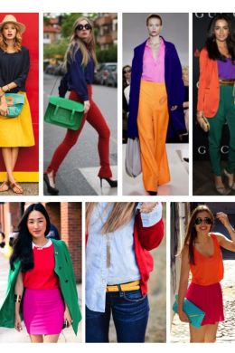 Цветовые сочетания в одежде