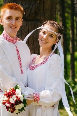 Русский свадебный наряд