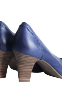 Синие туфли женские