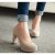 Туфли женские бежевые на каблуке