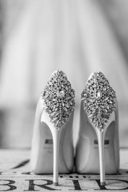 Свадебные туфли мишка