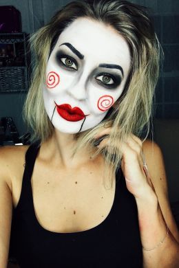 Крутой макияж на хэллоуин