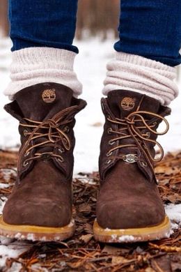 Коричневые зимние ботинки