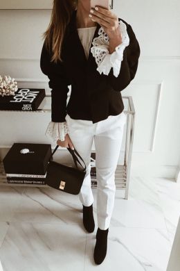Черно белый стиль одежды