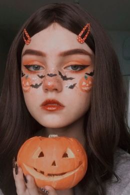 Необычный макияж на хэллоуин
