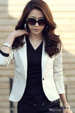 Черно белый пиджак женский