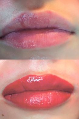 Перментальный макияж губ