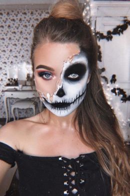 Самые страшные макияжи на хэллоуин