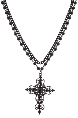 Крестик с цепочкой серебро