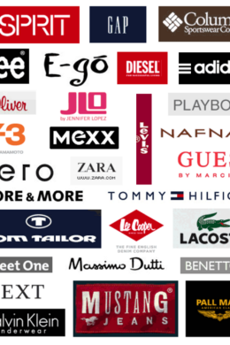 Эмблемы брендов одежды