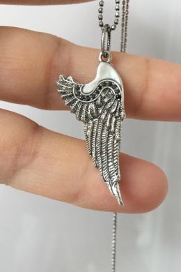 Подвеска крылья ангела серебро