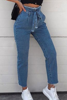 Черные свободные джинсы женские
