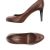 Туфли коричневые женские на каблуке
