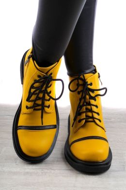 Желтые ботинки женские