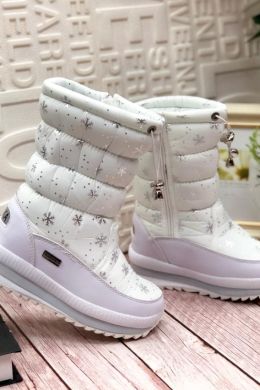 Белые ботинки зима