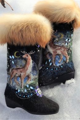 Туфли женские зимние с мехом внутри