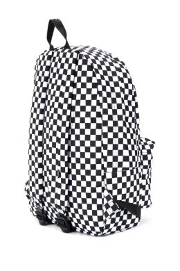 Рюкзак клетчатый черно белый