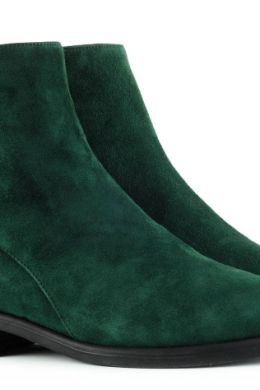 Зеленые зимние ботинки женские