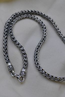 Серебряная цепочка лисий хвост