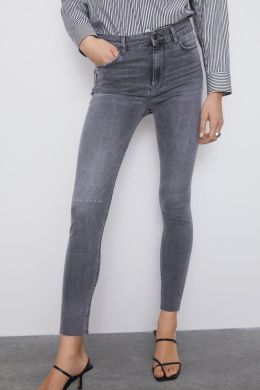 Черно серые джинсы женские