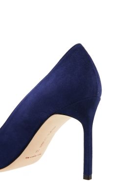 Туфли женские синие замшевые