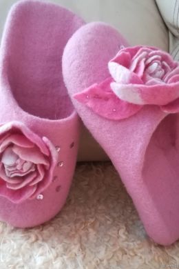 Тапочки женские розовые