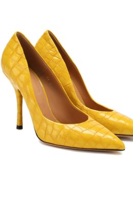 Желтые женские туфли