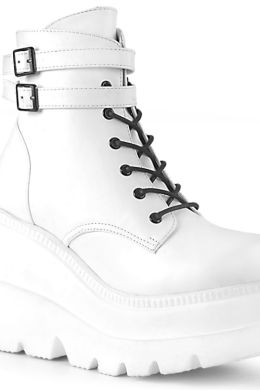 Белые ботинки женские на платформе