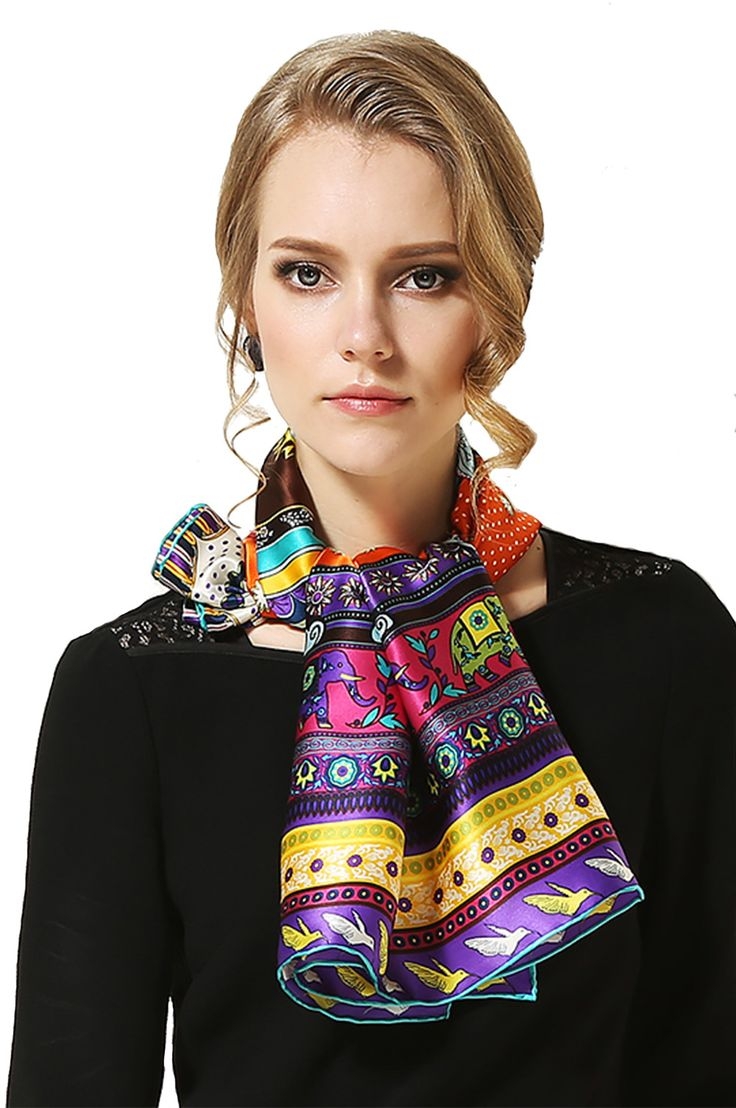 Шелковый шарф женский