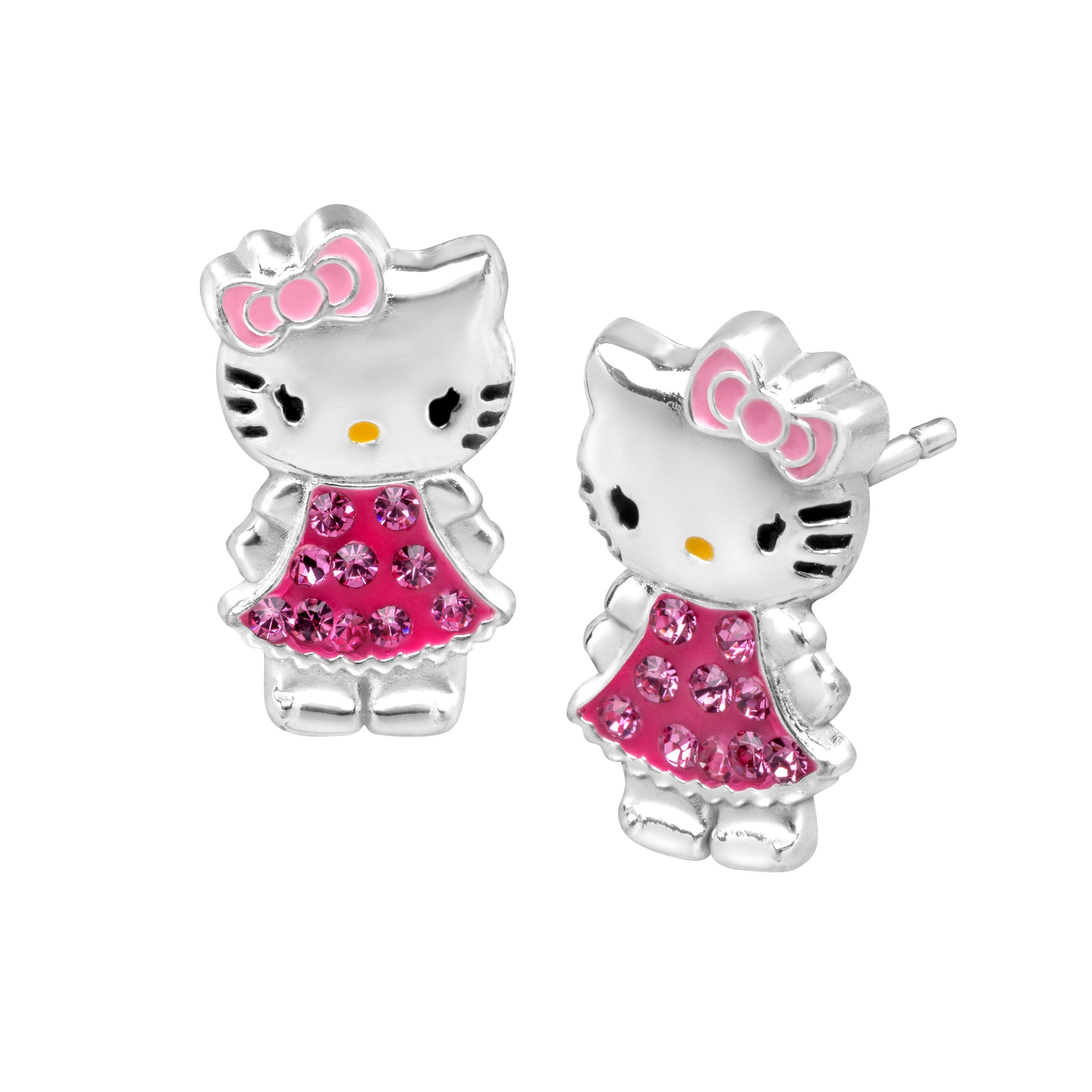 Hello kitty с ушами. Серьги Сереро Хелоу Кети. Swarovski hello Kitty серьги. Серьги hello Kitty серебряные. Сережки гвоздики hello Kitty серебряные.