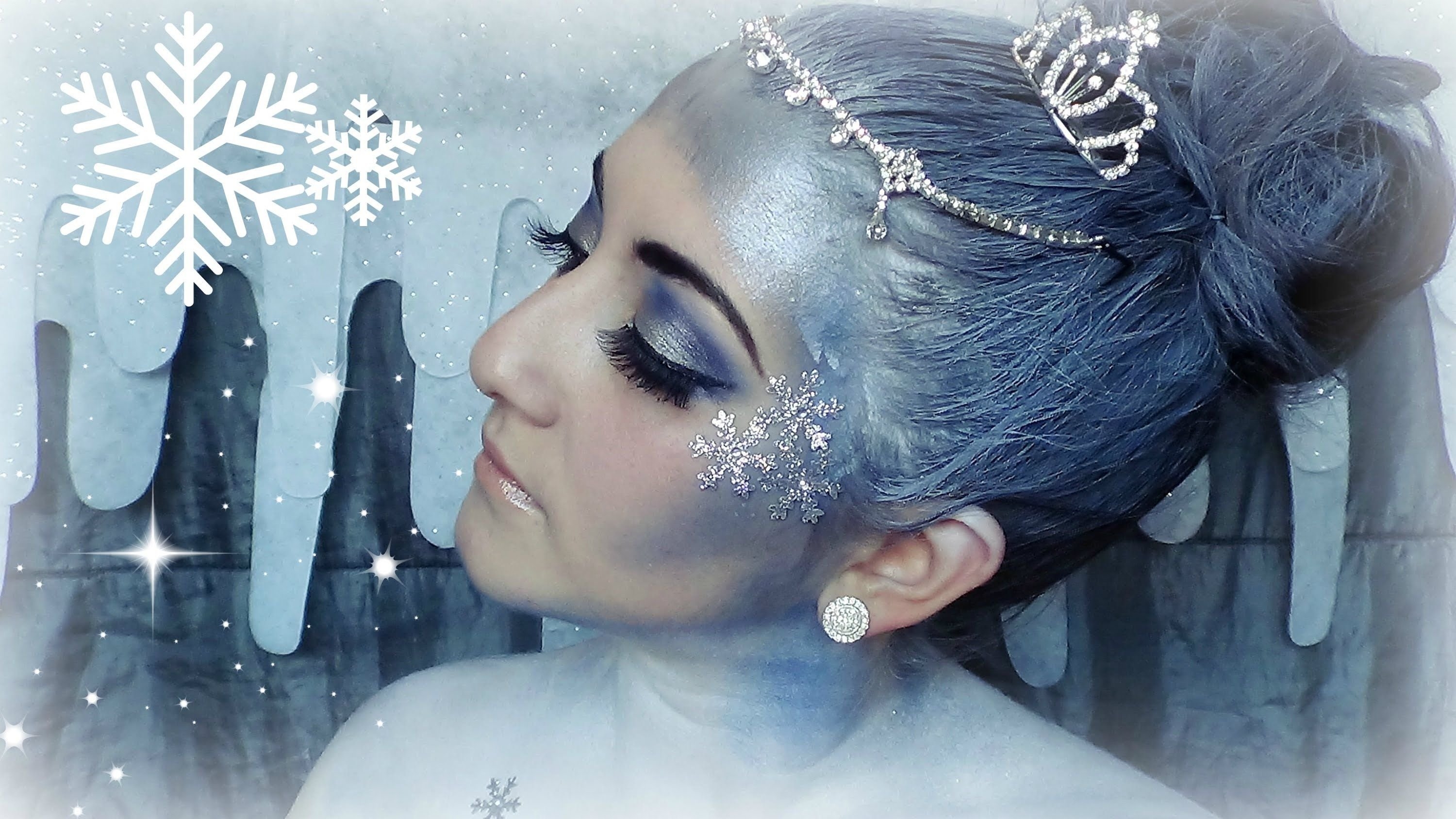 Лицо снежинки. Гримм снежной королевы. Грим снежной королевы. Макияж снежной королевы. Новогодний макияж.