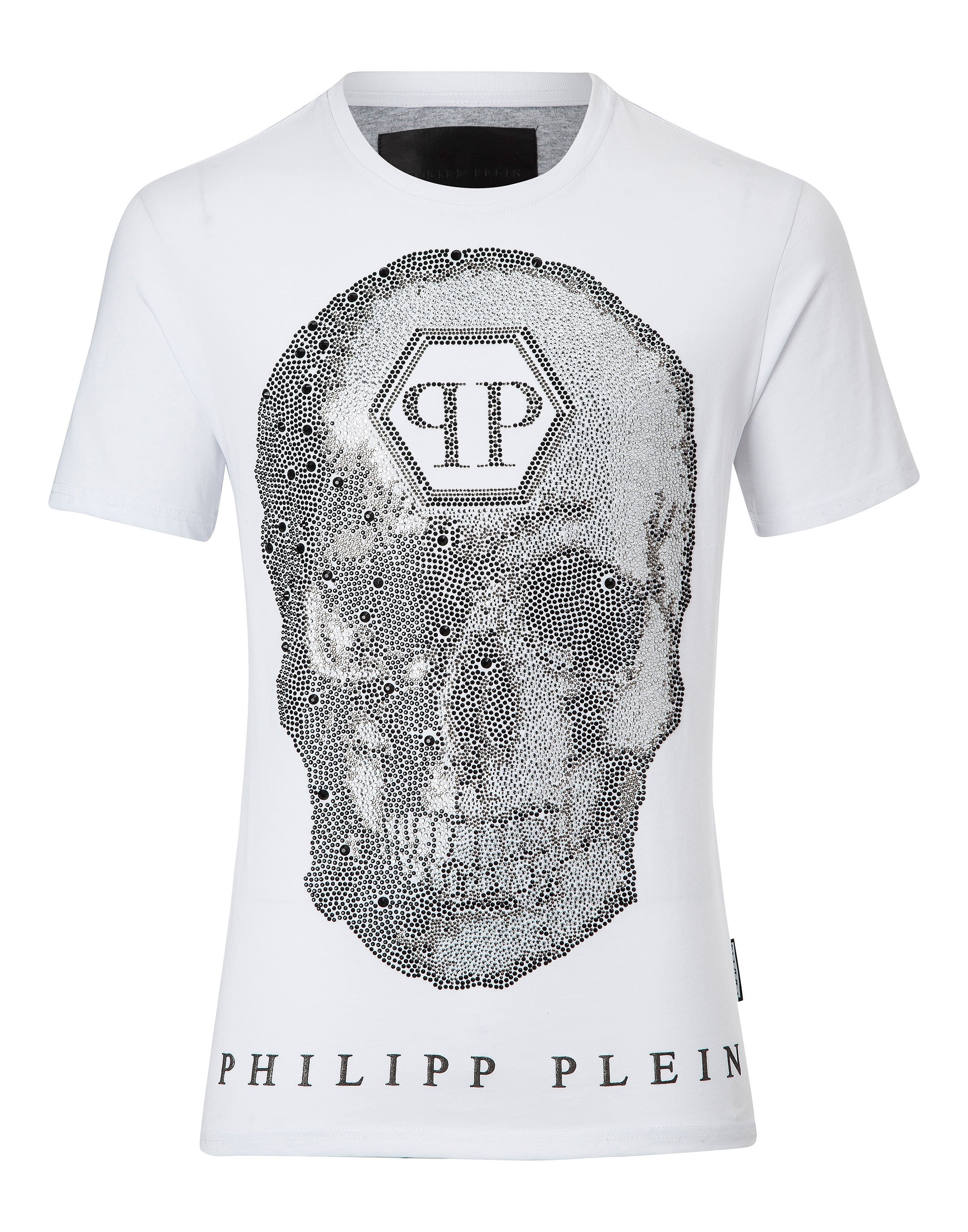 Филип плейн сайт. Philipp plein t Shirt. Филип Плейн футболка с черепом. Белая футболка Филип Плейн. Philipp plein t-Shirt Round Neck SS.
