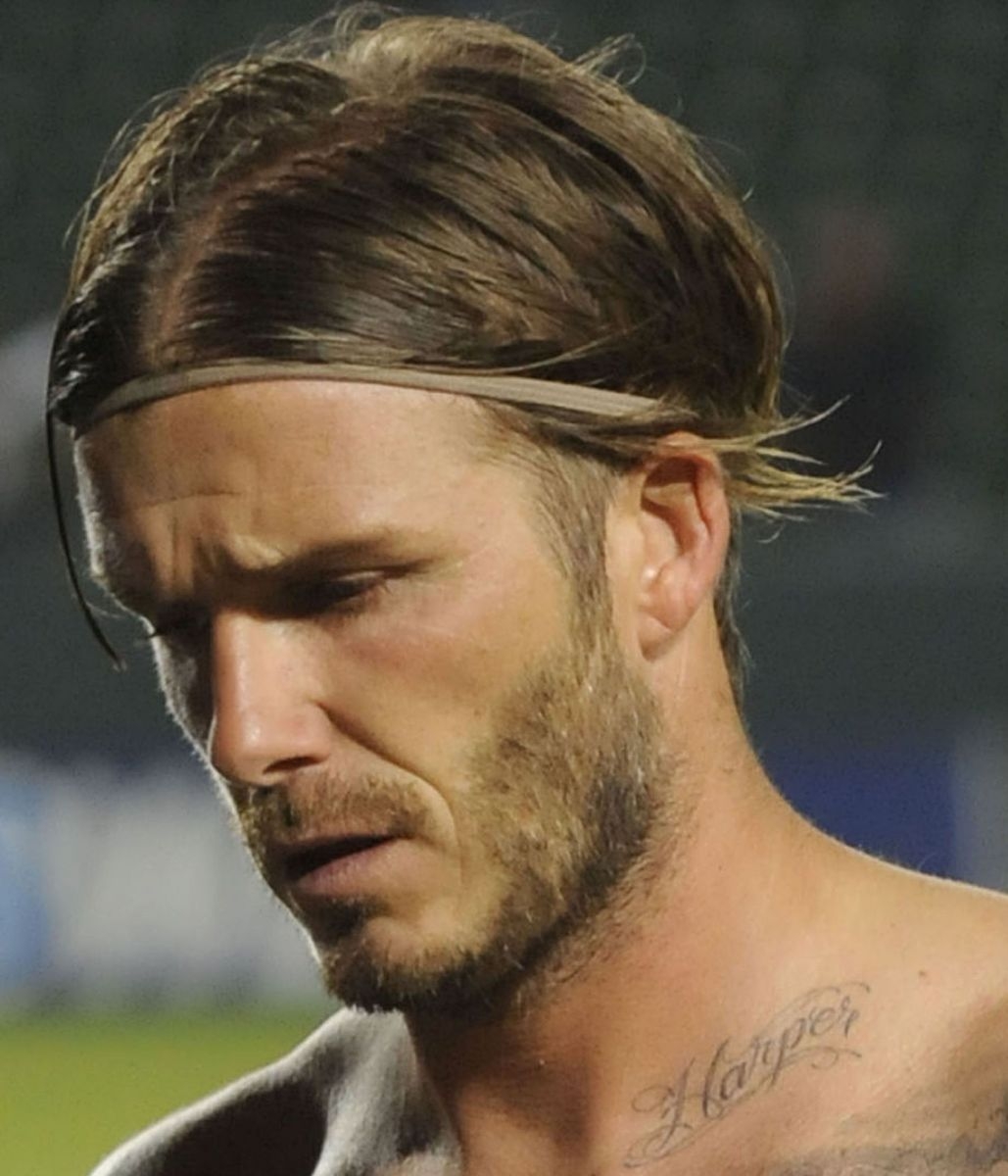 David Beckham косичка