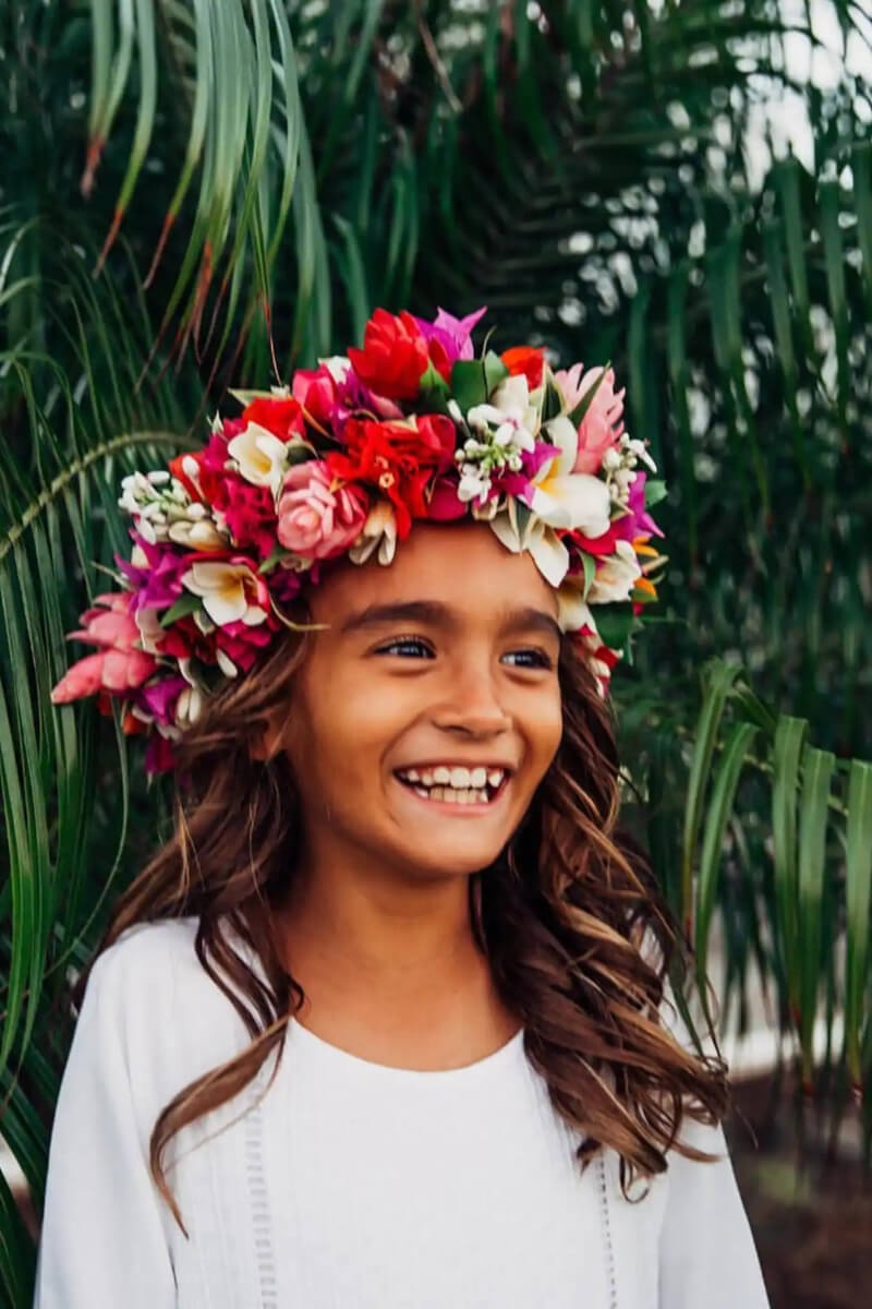 Гавайи девушка цветок