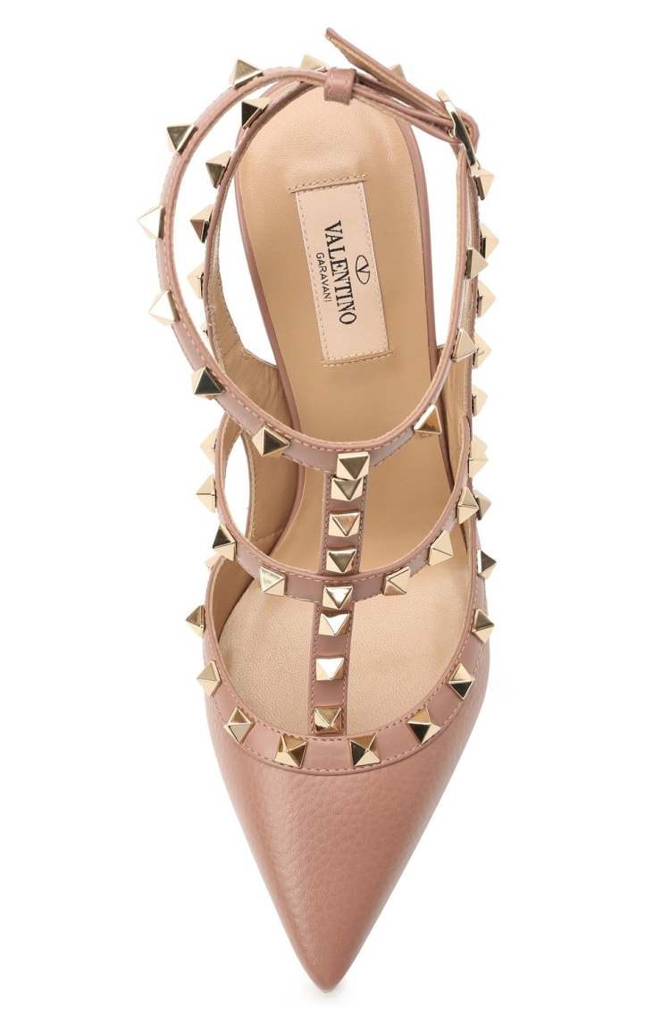 Valentino Rockstud туфли кожаные