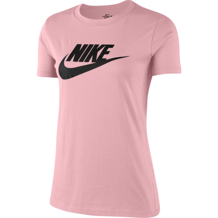 Белая женская футболка розовая найк