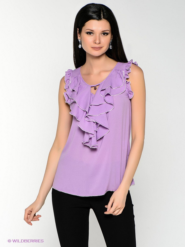 Фиолетовая блуза