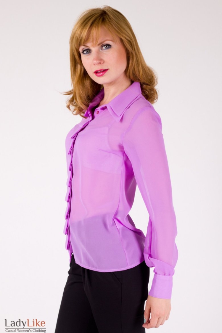 Летние фиолетовые блузки