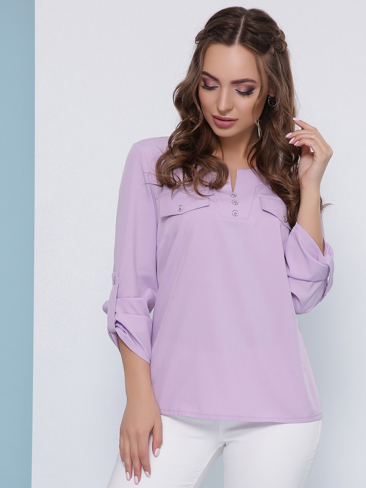Фиолетовые блузки с цветами