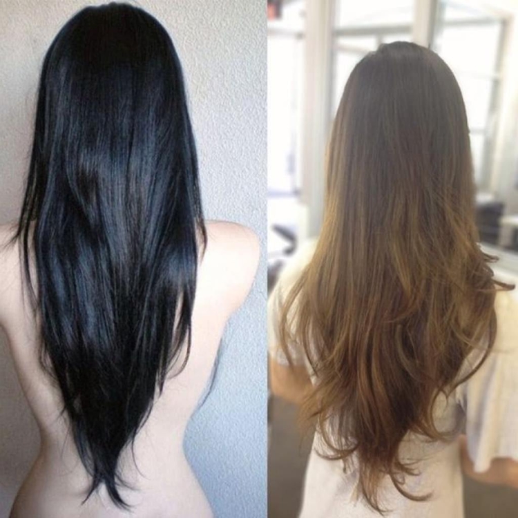 Кудрявые волосы до и после