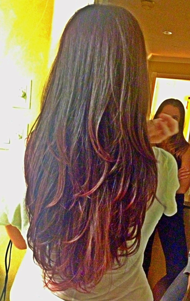Каскад Лисий хвост на длинные волосы