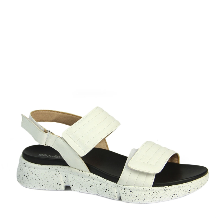 Dandy обувь белые босоножки кожа 8106-5
